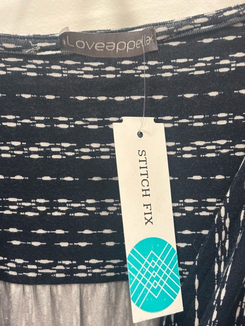 Loveappella Navy and White Striped Sleeveless Wrap Maxi Dress - Picture 4 of 6